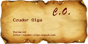 Czudor Olga névjegykártya